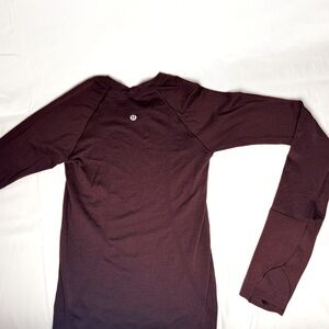 Maroon long sleeve shirt